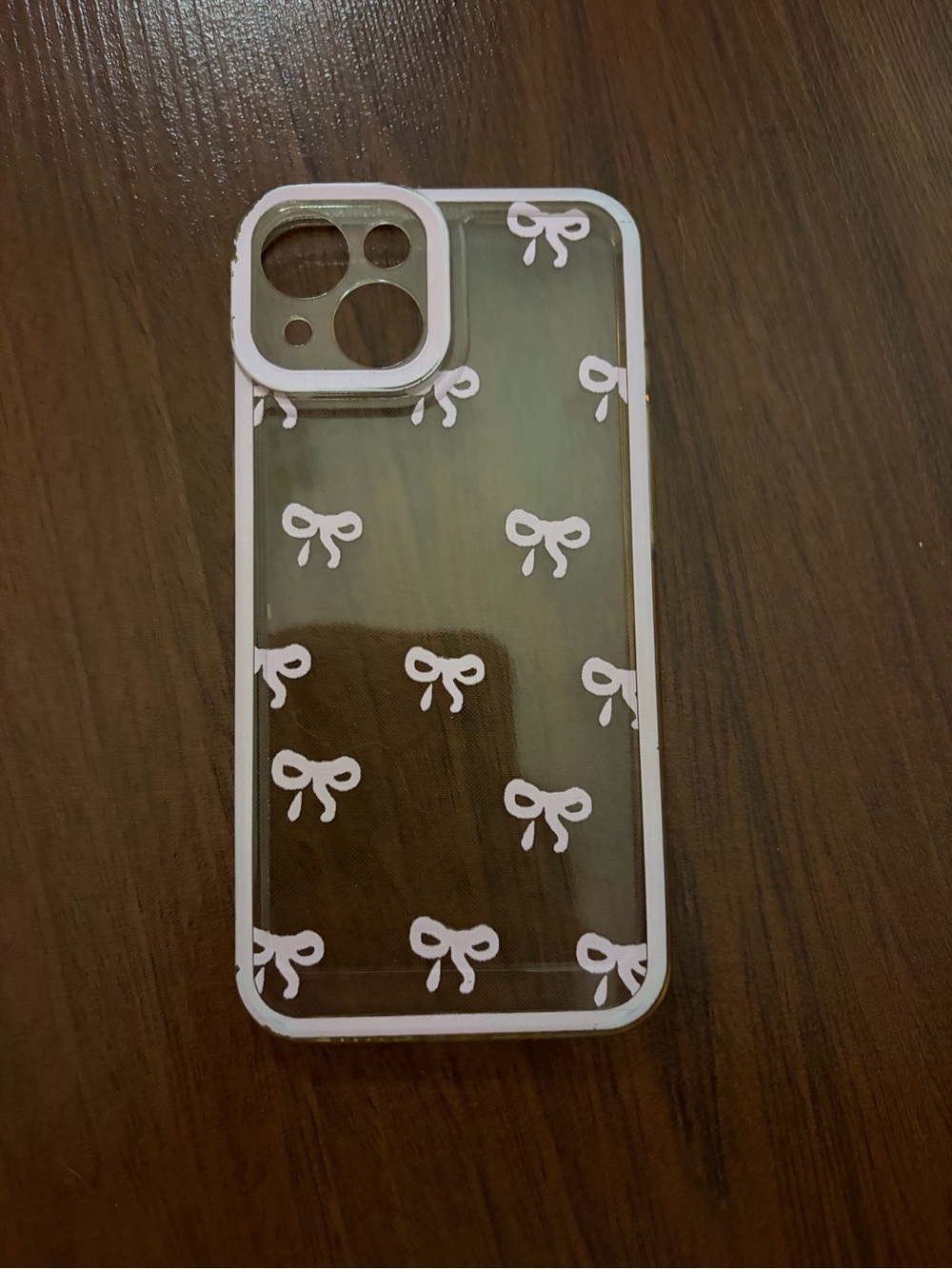 Pink bow iPhone 14 case